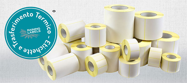 raining labels etichette a trasferimento termico