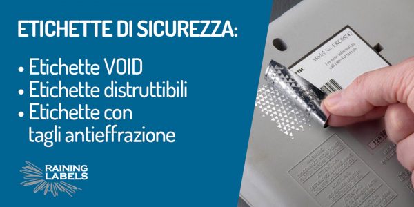etichette di sicurezza